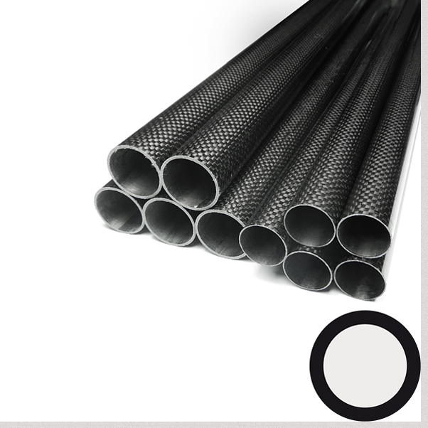 Carbon tube (L 1000 mm, Ø22 mm, Ø21 mm)